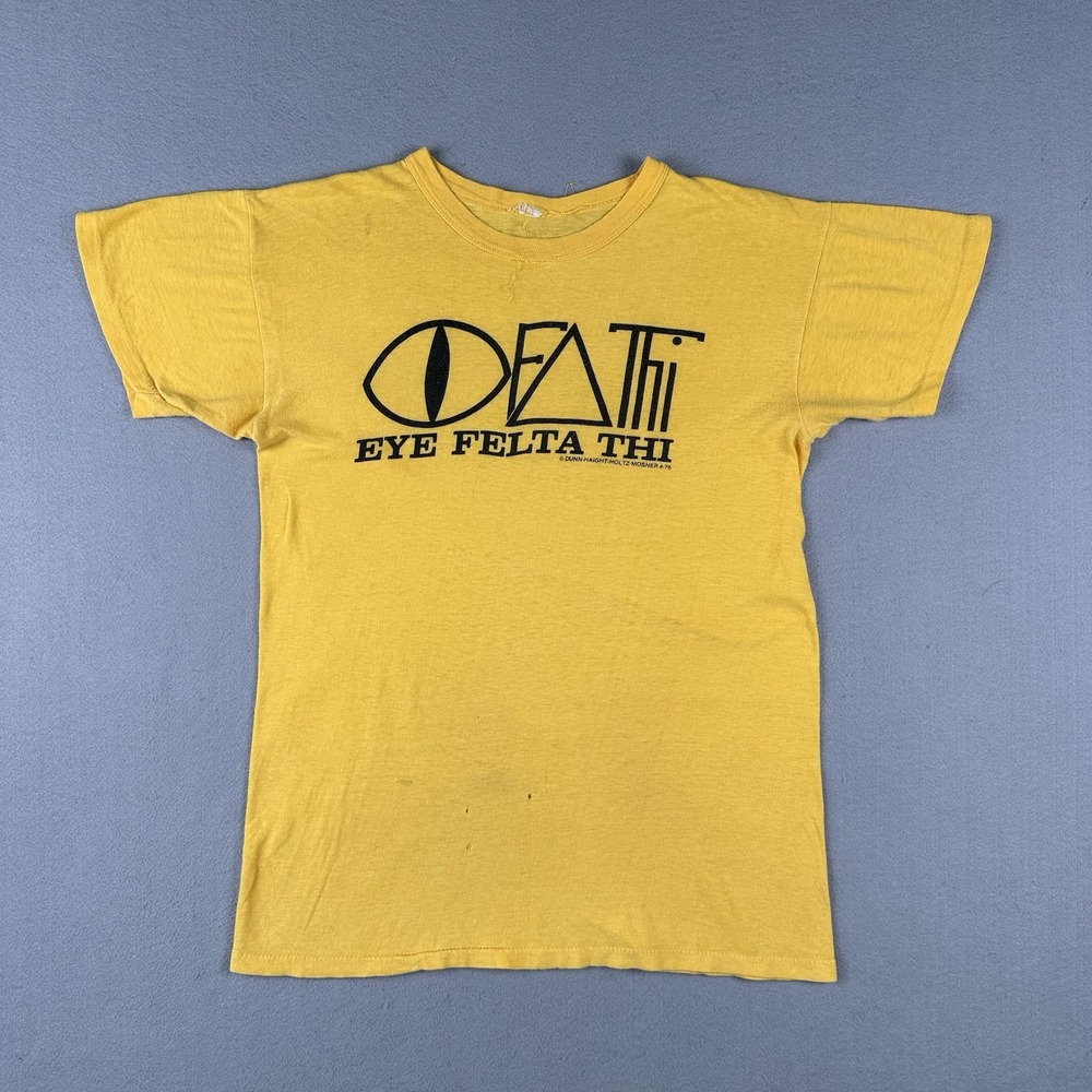 Vtg‎ 70s Eye Felta Thi Shirt Small Fraternity Joke I Felt A Thigh College Humor